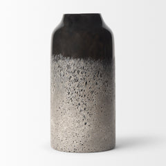 Emu Black/Gray Short Vase - Ornate Home