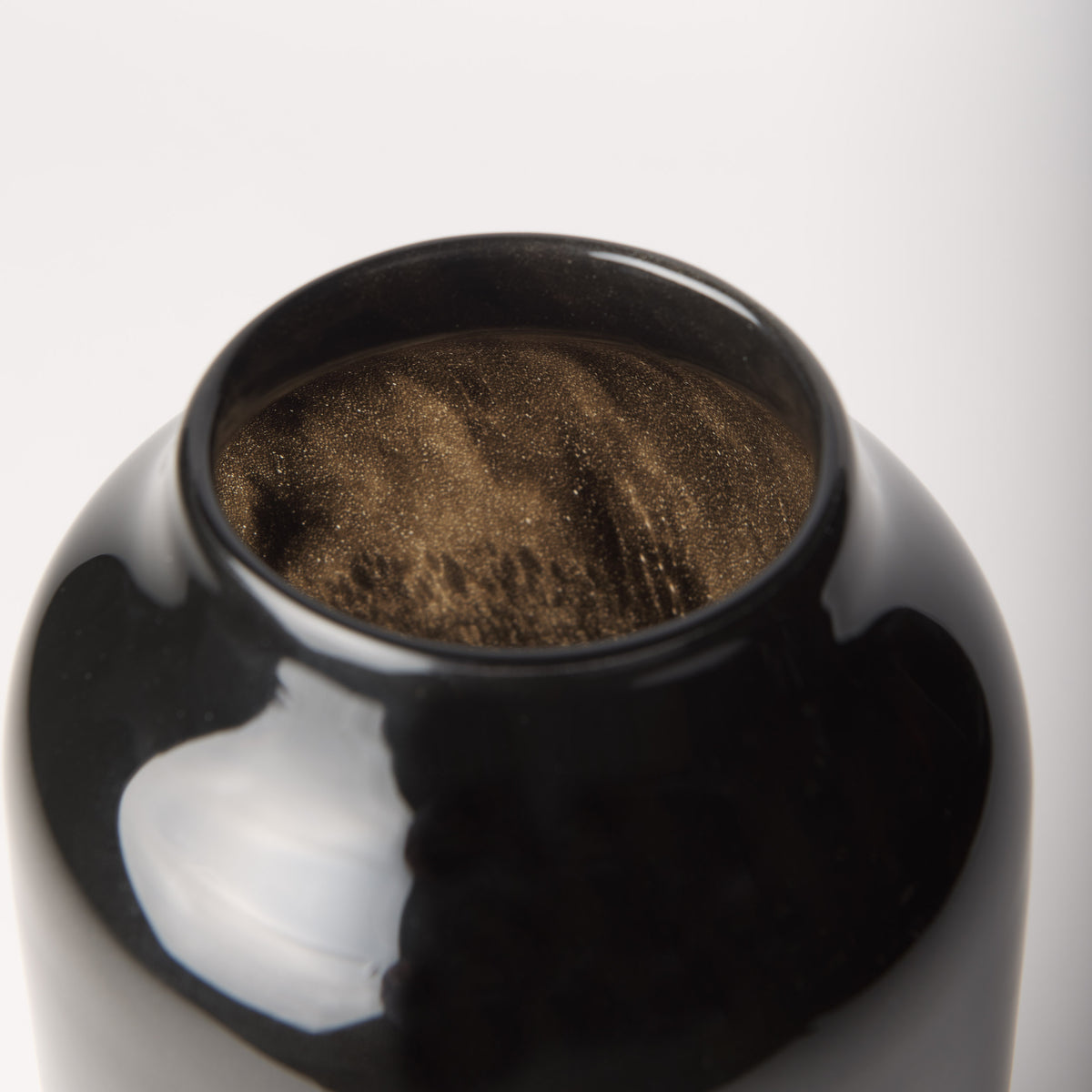 Emu Black/Gray Short Vase - Ornate Home