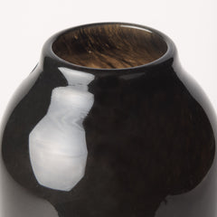 Emu Black/Gray Tall Vase - Ornate Home