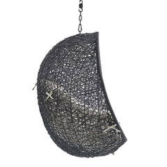 Encase Black/Beige Sunbrella Fabric Swing Outdoor Patio Lounge Chair Without Stand - Ornate Home