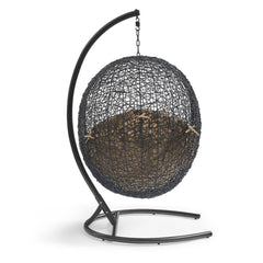 Encase Mocha Swing Outdoor Patio Lounge Chair - Ornate Home