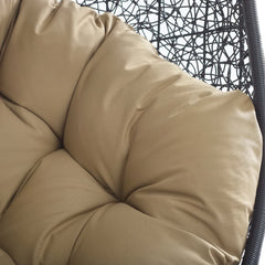 Encase Mocha Swing Outdoor Patio Lounge Chair - Ornate Home