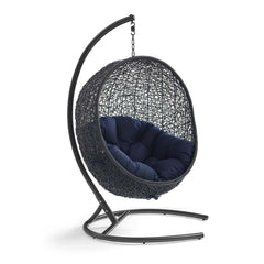 Encase Navy Swing Outdoor Patio Lounge Chair - Ornate Home