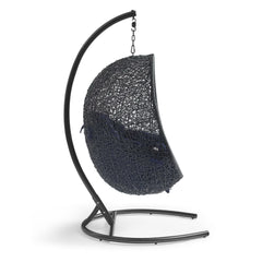Encase Navy Swing Outdoor Patio Lounge Chair - Ornate Home