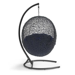 Encase Navy Swing Outdoor Patio Lounge Chair - Ornate Home