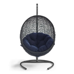 Encase Navy Swing Outdoor Patio Lounge Chair - Ornate Home