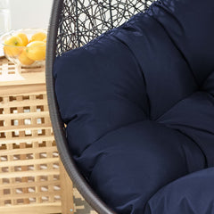 Encase Navy Swing Outdoor Patio Lounge Chair - Ornate Home
