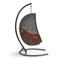 Encase Orange Swing Outdoor Patio Lounge Chair - Ornate Home