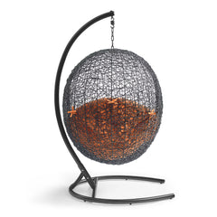 Encase Orange Swing Outdoor Patio Lounge Chair - Ornate Home