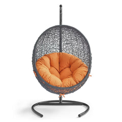 Encase Orange Swing Outdoor Patio Lounge Chair - Ornate Home