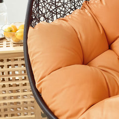 Encase Orange Swing Outdoor Patio Lounge Chair - Ornate Home