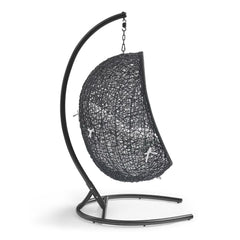 Encase White Swing Outdoor Patio Lounge Chair - Ornate Home