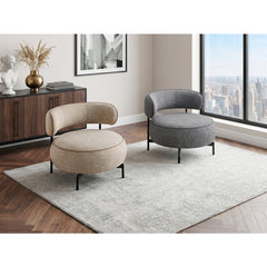 Encircle Brown Swivel Chair - Ornate Home