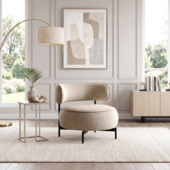 Encircle Brown Swivel Chair - Ornate Home