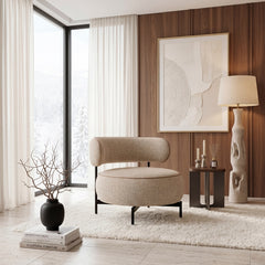 Encircle Brown Swivel Chair - Ornate Home