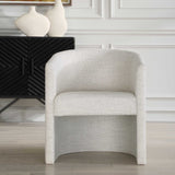 Encompass White Fabric Dining Chair - Ornate Home