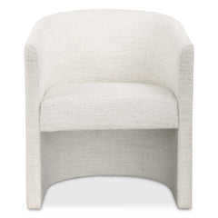Encompass White Fabric Dining Chair - Ornate Home