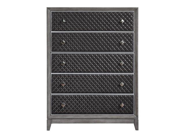 End Wire-Brushed Gray Chest - Ornate Home