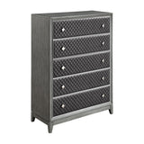 End Wire-Brushed Gray Chest - Ornate Home