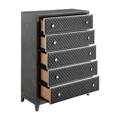 End Wire-Brushed Gray Chest - Ornate Home