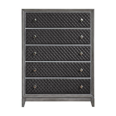 End Wire-Brushed Gray Chest - Ornate Home