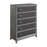 End Wire-Brushed Gray Chest - Ornate Home