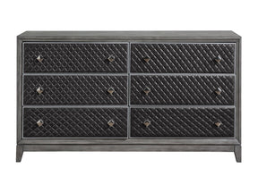 End Wire-Brushed Gray Dresser - Ornate Home
