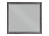End Wire-Brushed Gray Mirror - Ornate Home