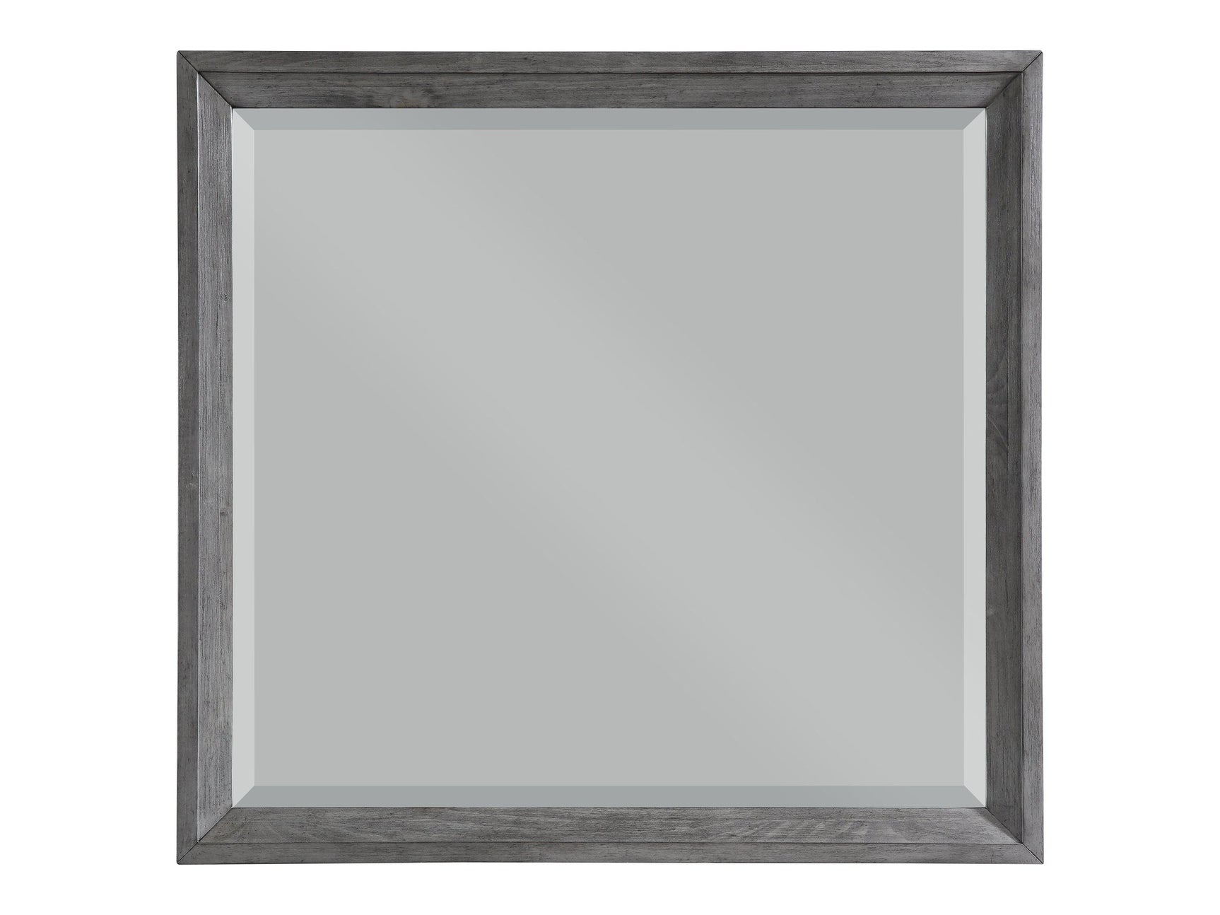 End Wire-Brushed Gray Mirror - Ornate Home
