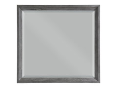 End Wire-Brushed Gray Mirror - Ornate Home