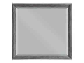 End Wire-Brushed Gray Mirror - Ornate Home