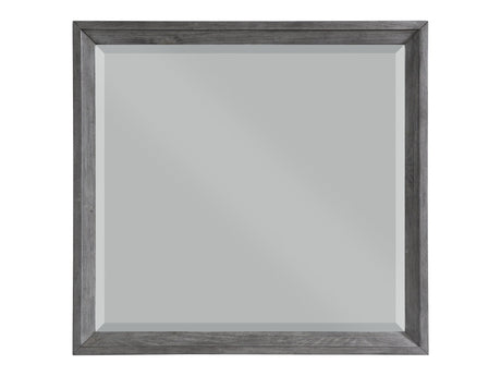 End Wire-Brushed Gray Mirror - Ornate Home