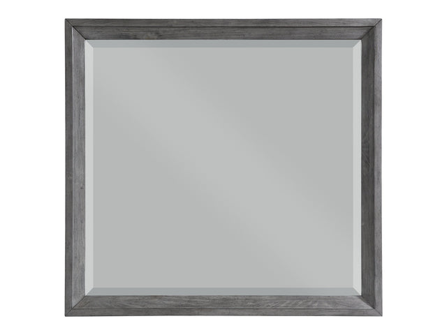 End Wire-Brushed Gray Mirror - Ornate Home