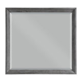 End Wire-Brushed Gray Mirror - Ornate Home
