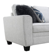 Enea Light Gray Loveseat - Ornate Home