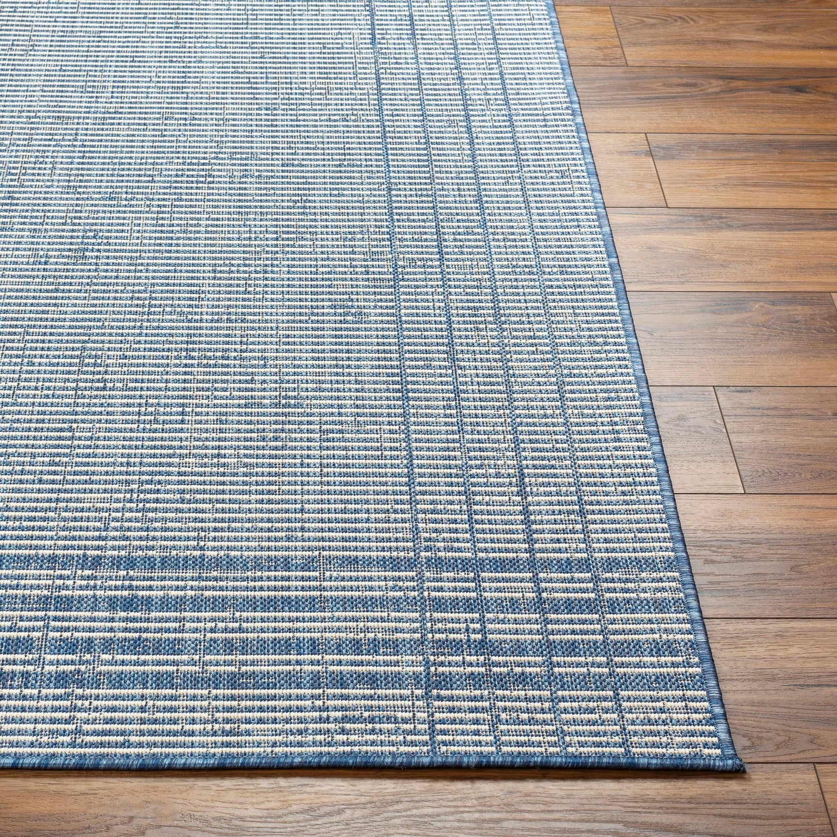 Eneco Blue Outdoor Area Rug - Clearance - Ornate Home