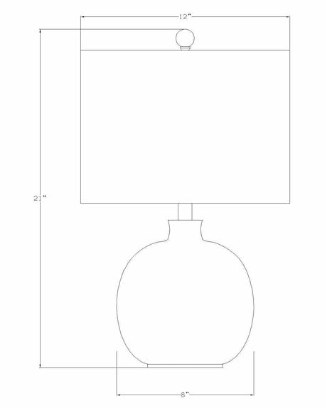 Enetai Glass White Table Lamp - Ornate Home