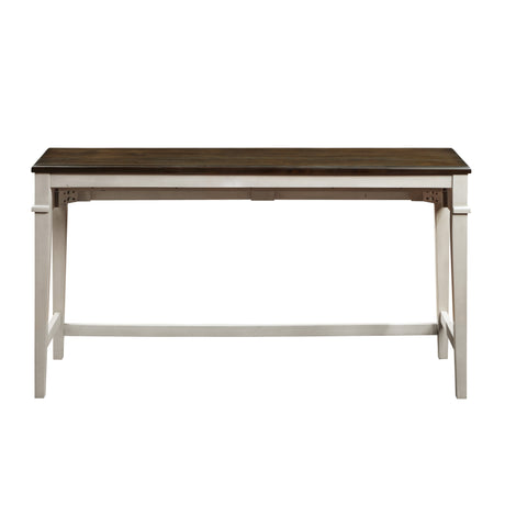 Enfield Brown/Antique White/Light Brown 4-Piece Pack Console Counter Height Set - Ornate Home