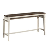 Enfield Brown/Antique White/Light Brown 4-Piece Pack Console Counter Height Set - Ornate Home