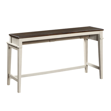 Enfield Brown/Antique White/Light Brown 4-Piece Pack Console Counter Height Set - Ornate Home