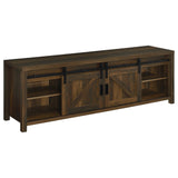 Enfield Dark Pine 71-inch TV Stand Fireplace Media Console - Ornate Home