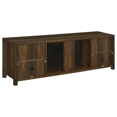 Enfield Dark Pine 71-inch TV Stand Fireplace Media Console - Ornate Home