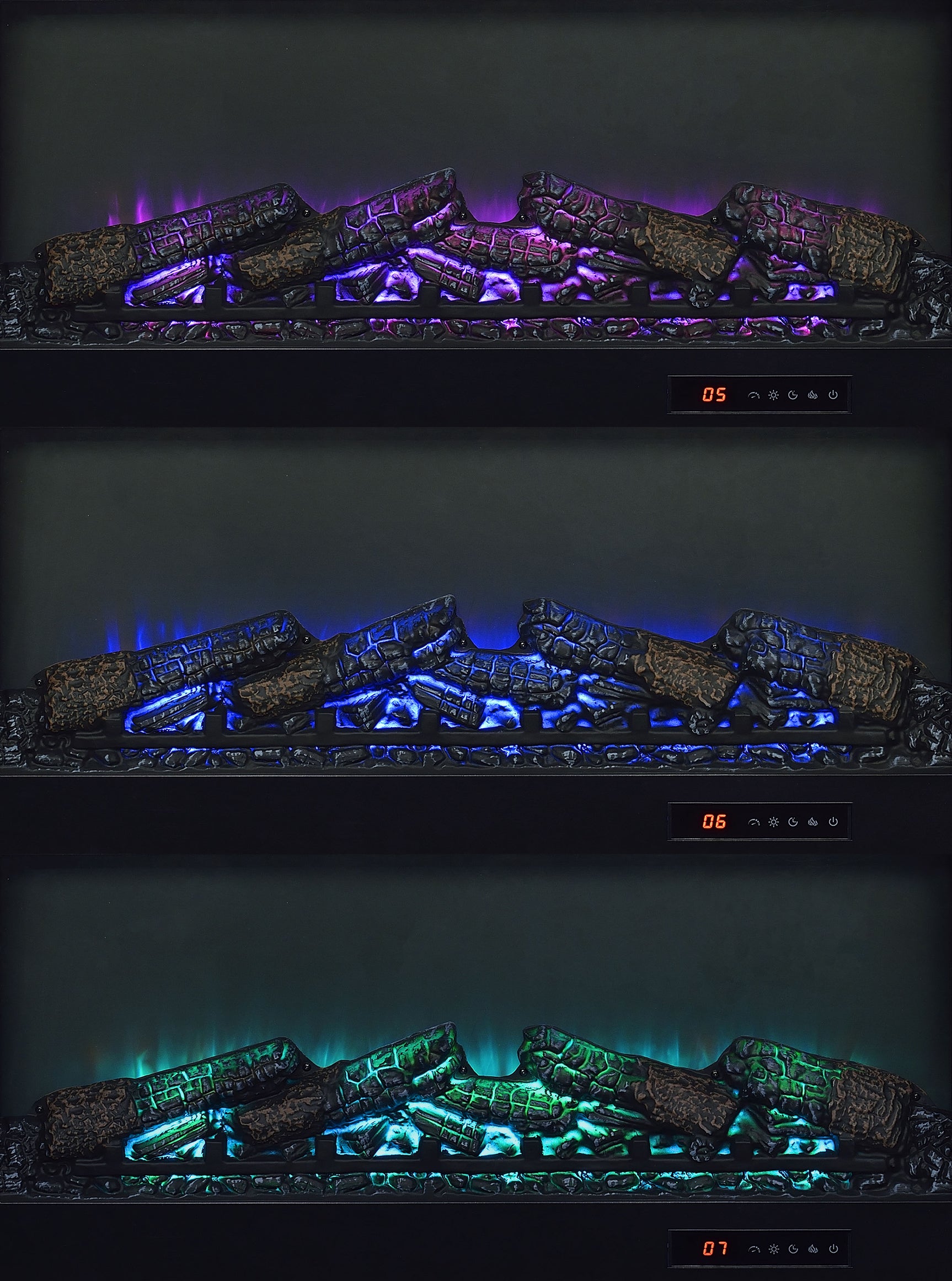 Enfield Dark Pine 71-inch TV Stand Fireplace Media Console - Ornate Home