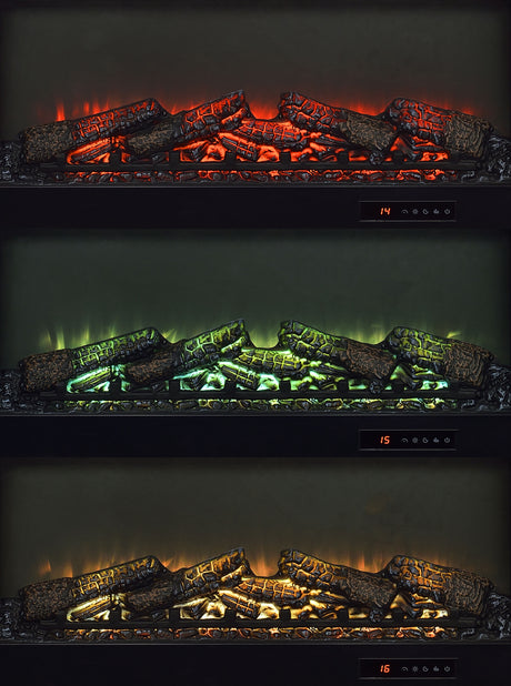 Enfield Dark Pine 71-inch TV Stand Fireplace Media Console - Ornate Home