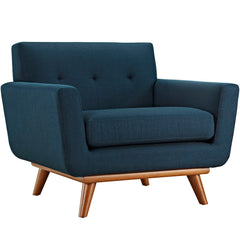 Engage Azure Upholstered Fabric Armchair - Ornate Home