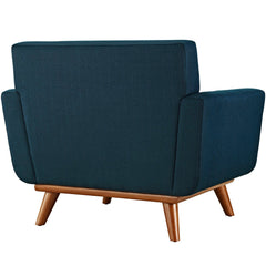 Engage Azure Upholstered Fabric Armchair - Ornate Home