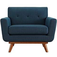 Engage Azure Upholstered Fabric Armchair - Ornate Home