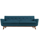 Engage Azure Upholstered Fabric Sofa - Ornate Home