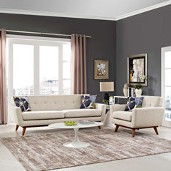 Engage Beige Armchair and Sofa (Set of 2) - Ornate Home