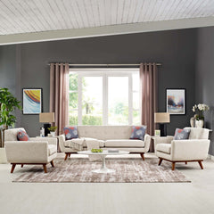 Engage Beige Armchairs and Sofa (Set of 3) - Ornate Home